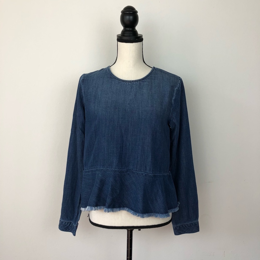 Anthropologie Cloth & Stone Denim Top